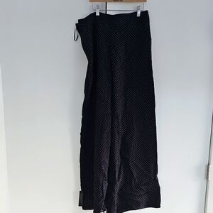Elegant Black Polka Dot Skirt